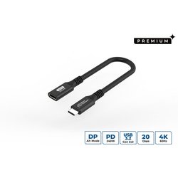 Microconnect USB3.2CC015EX Usb Cable Usb 3.2 Gen 2X2 0.15 M Usb C Blac