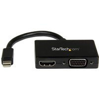 StarTech.com Travel A/V Adapter: 2-in-1 Mini DisplayPort to HDMI or VG