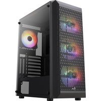 Aerocool BEAMBKV2 Gaming ATX Case 4 Fans 12cm FRGB Black