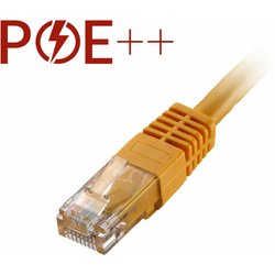 Cablenet 8M Cat6 RJ45 Yellow U/Utp Pvc 24AWG Flush Moulded Booted Patc