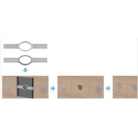 Vivolink VLSPMTC-MOUNT speaker mount Ceiling Metal Silver