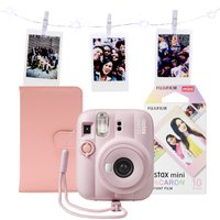 Fujifilm Instax Mini 13 Instant Camera - Candy Pink + Photo Album. LED