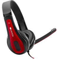 Canyon HSC-1 Headset Wired Head-band Calls/Music Black. Red