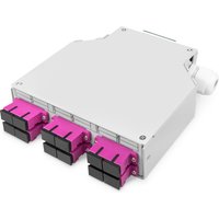 Digitus Fiber optic DIN rail box. MM-OM4. assembled. with SC adapter a