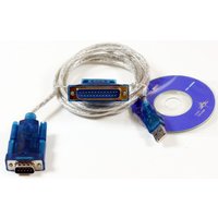 Microconnect USBADB25 serial cable Transparent 1.8 m USB DB9