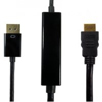 Cables Direct HDPORT-0054K-3M video cable adapter DisplayPort HDMI Bla