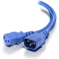 Cablenet 0.5m IEC C14 - IEC C13 Blue PVC 0.75mm Power Leads