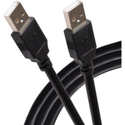 Maplin USB-A Male 2.0 To USB-A Male 2.0 Cable - Black - 1M Maplin USB-A Male 2.0 To USB-A Male 2.0 Cable - Black - 1M