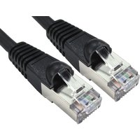 Cables Direct ART-100-HK networking cable Black 0.25 m Cat6a S/FTP (S
