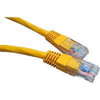 Cables Direct 0.25m Cat6 networking cable Yellow U/UTP (UTP)