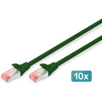 Digitus CAT 6 S/FTP patch cable. 10 pieces