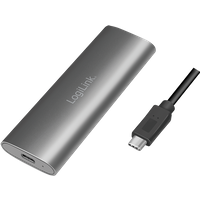 LogiLink USB 3.2 Gen2 SSD Enclosure USB-C to PCIe NVMe/SATA