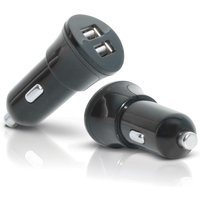 Mobilis Car Charger 2 USB Universal Black Cigar lighter Auto