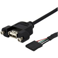 StarTech.com 3 ft Panel Mount USB Cable - USB A to Motherboard Header