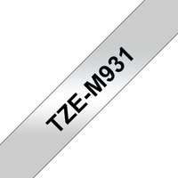 Brother TZE-M931 DirectLabel black on silver matt 12mm x 8m for Brothe