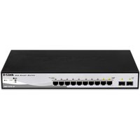 D-Link DGS-1210-10 Managed L2 Gigabit Ethernet (10/100/1000) 1U Black.
