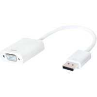 LogiLink CV0059B video cable adapter 0.15 m VGA (D-Sub) DisplayPort Wh