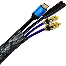 Cablenet 25M Braided Sleeving 30Mm-55Mm (75Mm Max) Lsoh Black Cablenet 25M Braided Sleeving 30Mm-55Mm (75Mm Max) Lsoh Black