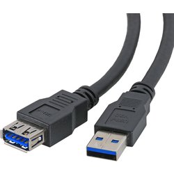 Cablenet 2M Usb 3.0 Type A Male - Type A Female Black Pvc Extension Ca Cablenet 2M Usb 3.0 Type A Male - Type A Female Black Pvc Extension Ca