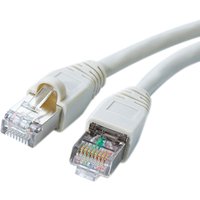 Videk Booted Cat6 S/FTP RJ45 to RJ45 Patch Cable Beige 10Mtr