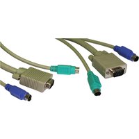 Cables Direct . PS/2 + SVGA - 3m KVM cable Grey
