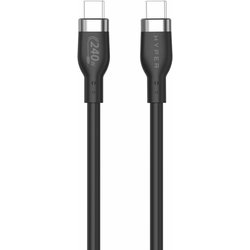 Hyper Hyperjuice 240W Silicone USB-C To USB-C Cable (6Ft/2M) - Black