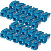 StarTech.com Cat6 Keystone Jack. 24-Pack RJ45 Ethernet Keystone Jacks.