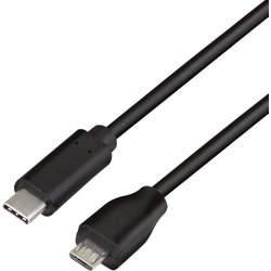 Logilink CU0196 Usb Cable Usb 2.0 0.5 M Usb C Micro-Usb B Black Logilink CU0196 Usb Cable Usb 2.0 0.5 M Usb C Micro-Usb B Black