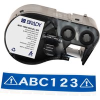 Brady M4C-1000-595-BL-WT printer label Blue. White Self-adhesive print