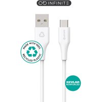 eSTUFF ES605170-BULK USB cable USB 2.0 1 m USB C USB A White