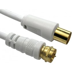 Cables Direct 2-FM-9M-05 Coaxial Cable 3C-2V 5 M Tv F White
