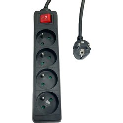 Microconnect 4-Wy Power Srip On/Off