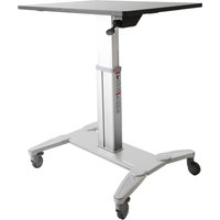 StarTech.com Mobile Standing Desk - Portable Sit Stand Ergonomic Heigh