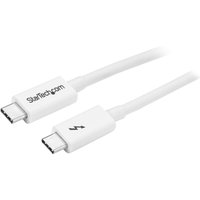 StarTech.com Thunderbolt 3 Cable - 20Gbps - 1m - White - Thunderbolt.
