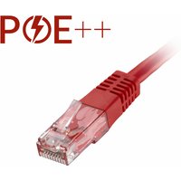 Cablenet 30m Cat6 RJ45 Red U/UTP PVC 24AWG Flush Moulded Booted Patch