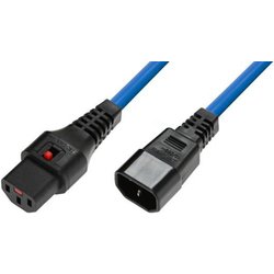 Microconnect MC-C13C14LOCK-1.5MB power cable Blue 1.5 m C13 coupler C1