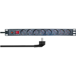 Logilink 19" Pdu 8 X Cee 7/3 Socket. With Overload Protection And