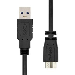 ProXtend USB-A 3.2 Gen 1 to Micro B Cable. Black 0.5m ProXtend USB-A 3.2 Gen 1 to Micro B Cable. Black 0.5m