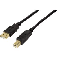 LogiLink UA0266 USB cable USB 2.0 20 m USB A USB B Black