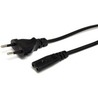 StarTech.com 1m (3ft) Laptop Power Cord. EU Plug to C7. 2.5A 250V. 18A