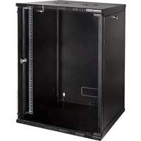 LogiLink W15B54B rack cabinet 15U Wall mounted rack Black