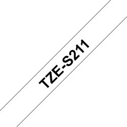 Brother TZE-S211 Directlabel Black On White Extra Strong Laminat 6Mm X