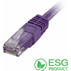 Cablenet 0.5M Cat5E RJ45 Violet U/Utp Pvc 24AWG Flush Moulded Booted P