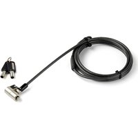 StarTech.com 6.5' (2m) 3-in-1 Universal Laptop Cable Lock - Keyed