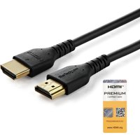 StarTech.com 3ft (1m) Slim HDMI Cable. Flexible Premium Certified HDMI