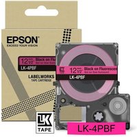 Epson C53S672100/LK-4PBF DirectLabel-etikettes black on pink fluoresce