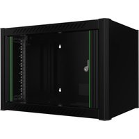 Lanview RWM06U45BL rack cabinet 6U Wall mounted rack Black