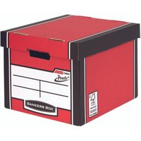 Bankers Box PREMIUM TALL STORAGE BOX RED PK5