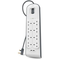 Belkin BSV804AF2M surge protector White 8 AC outlet(s) 2 m