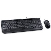 Microsoft Wired Desktop 600 keyboard Mouse included USB QWERTY UK Engl